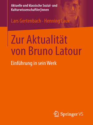 cover image of Zur Aktualität von Bruno Latour
